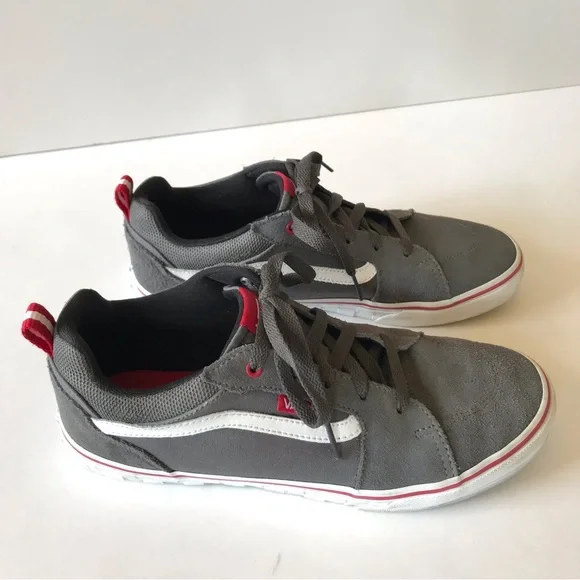 Vans Suede and Canvas Sneakers Gray Youth 7 Men’s 7 Women’s 8.5 25 cm - Picture 3 of 12